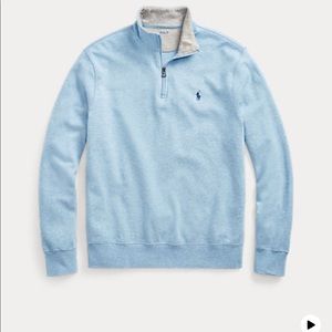 Ralph Lauren Polo luxury jersey quarter zip pullover